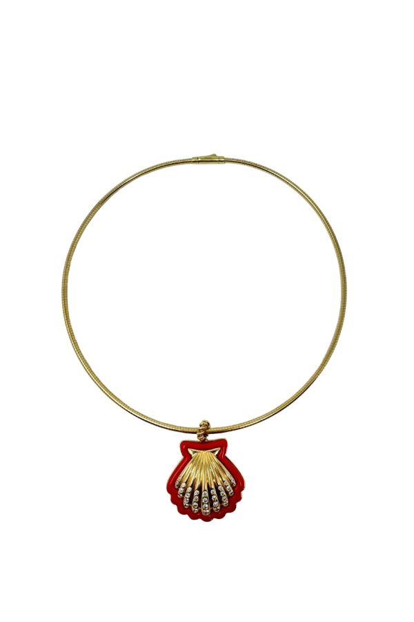 Boochier Jumbo Seashell Charm Coral Cheap