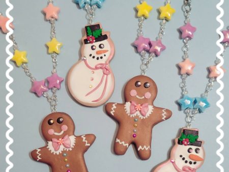 Happy Holidays Icing Cookie Neckace Online now