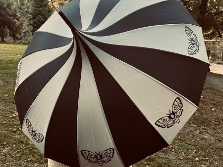 Charcoal Death Moth Umbrella Online Hot Sale