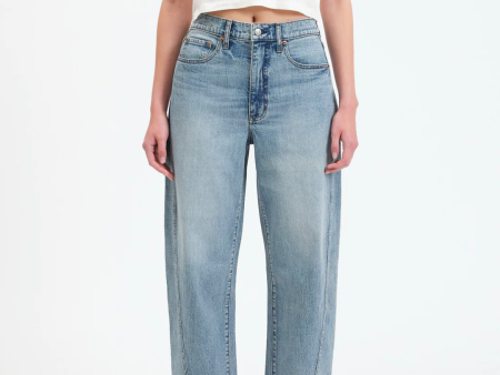 DAZE: Westward Barrel Jeans-Blur on Sale