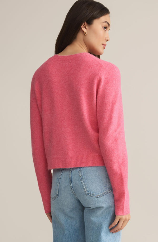 Z Supply: Medina Cardigan-Disco Pink Discount