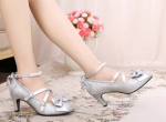 Glittering Pearl Heels on Sale