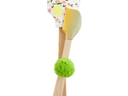 Floral Spatula Set Green Online Hot Sale