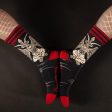 Evil AF Baphomet Crew Socks For Cheap