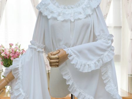 Instant Shipping! Ruffled Bell Sleeve Blouse Supply