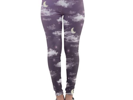 Dreamy Slumber Party Leggings in After Dark For Discount