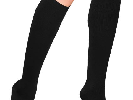 Instant Shipping! Plain Knee-High Elastic Ribbed Socks Online