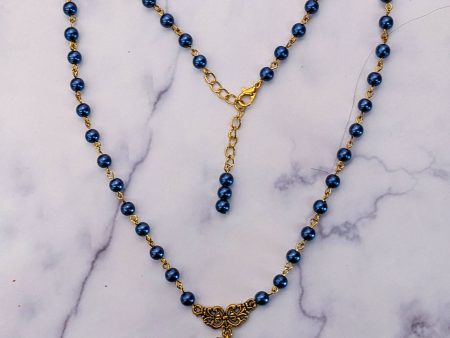 Acrylic Pearl Necklaces (Gold) Online Sale