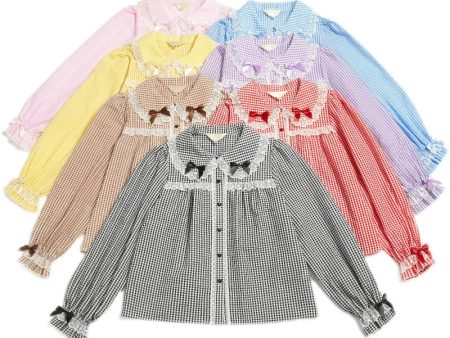 Little Waffle Long Sleeve Blouse on Sale