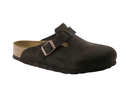 Birkenstock: Boston-Mocha Suede on Sale