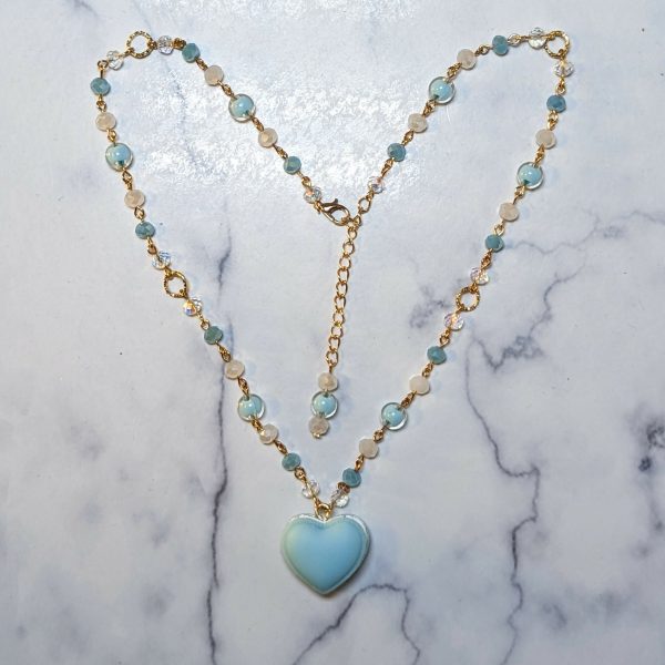 Heart Macaron Necklace Hot on Sale