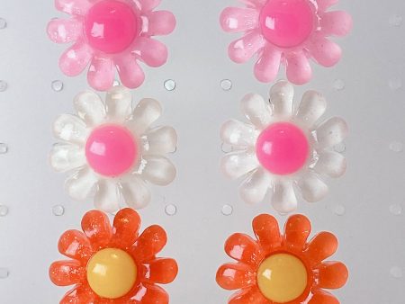 Instant Shipping! Flower Power Earrings (3 Colors) Fashion