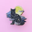 Fog Cat Enamel Pin For Discount