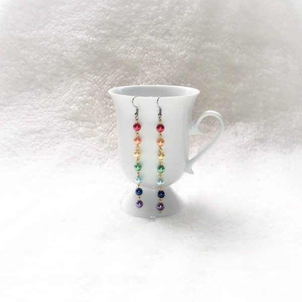 Rainbow Pearl Earrings Discount