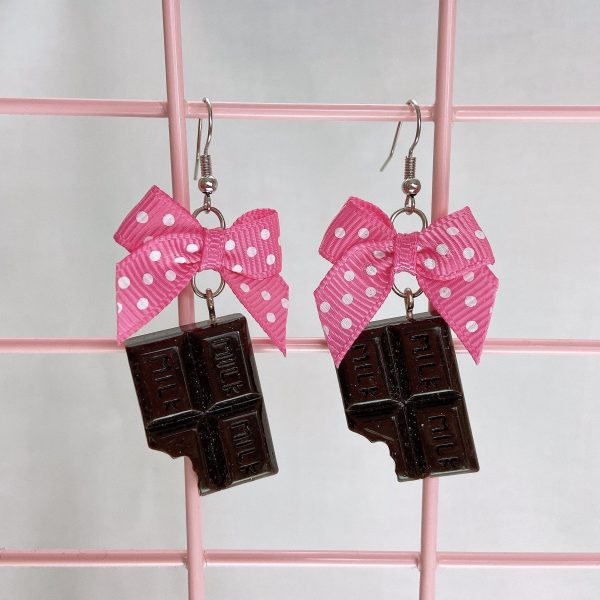 Milk Chocolate Earrings (6 Colors) For Cheap