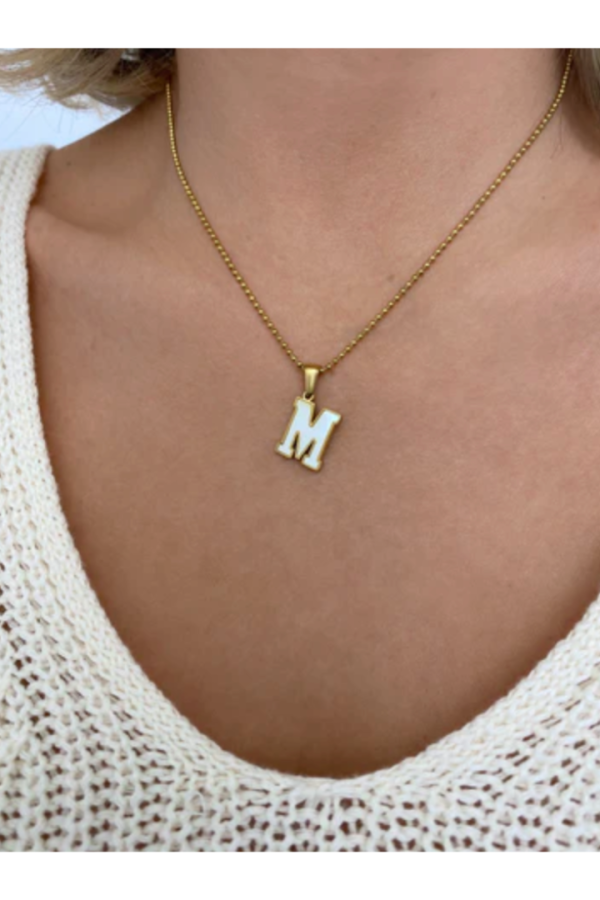 School Girl Initial Necklace For Sale