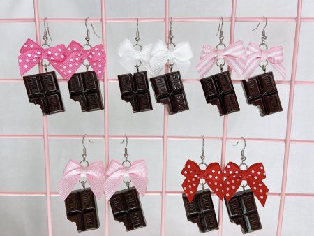 Milk Chocolate Earrings (6 Colors) For Cheap