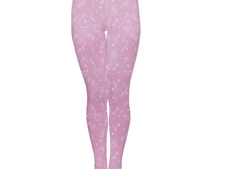 Fluffy Constellation Pink Tights Online now