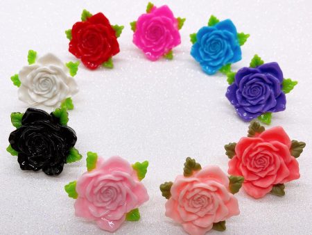 Instant Shipping! Blooming Rose Ring (9 Colors) Cheap