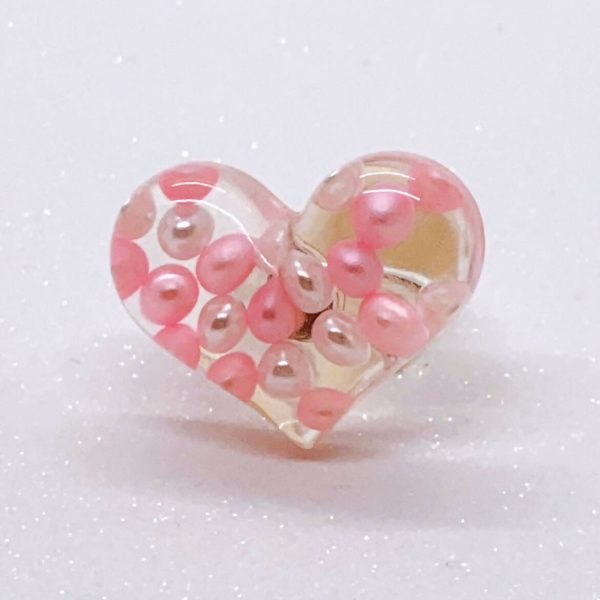 Instant Shipping! Pearly Heart Ring (2 Colors) Discount