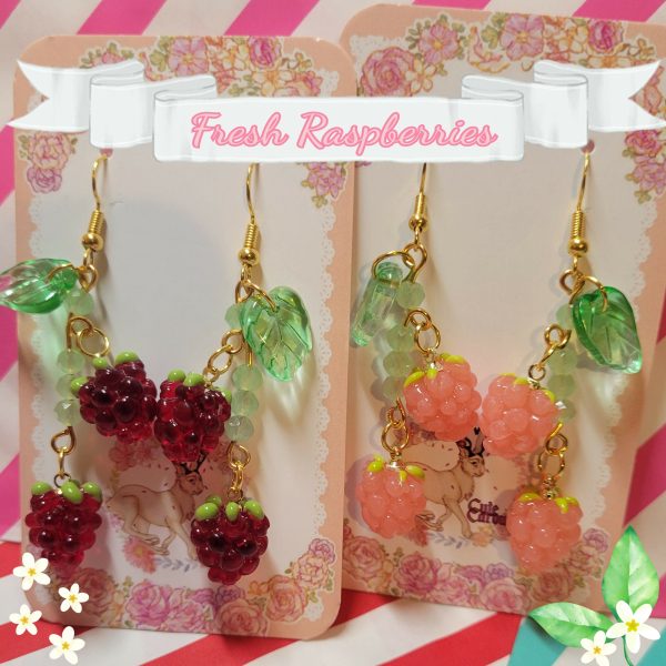 Fresh Raspberry Earrings Online now