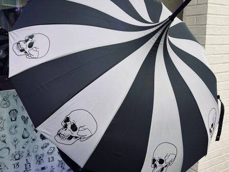 Charcoal Skulls Umbrella Sale