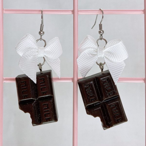 Milk Chocolate Earrings (6 Colors) For Cheap