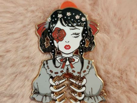 Flowers Cage Enamel Pin Fashion