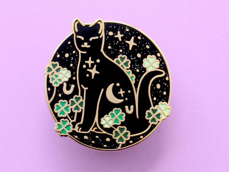 Good Luck Cat Enamel Pin Fashion