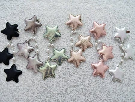 2-Way Metallic Star Clips (6 Colors) For Cheap