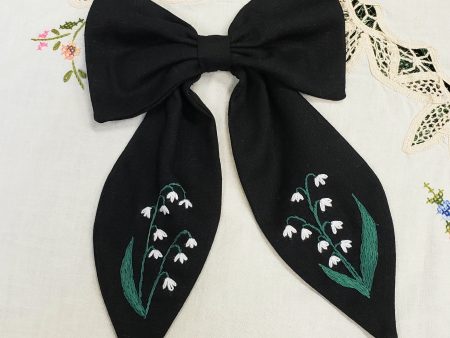 Lily of the Valley Hair Bow Online now