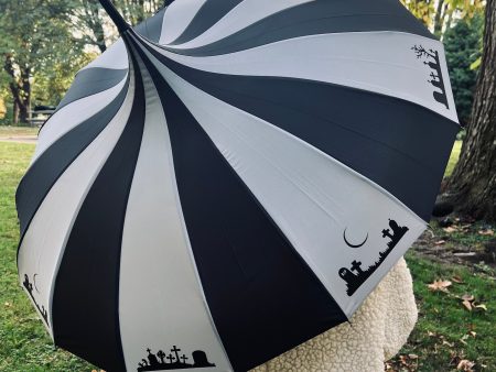 Charcoal Cemetery Umbrella Online Hot Sale