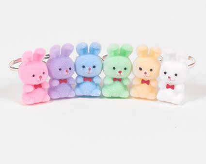 Fuzzy Bunny Ring (6 Colors) For Discount