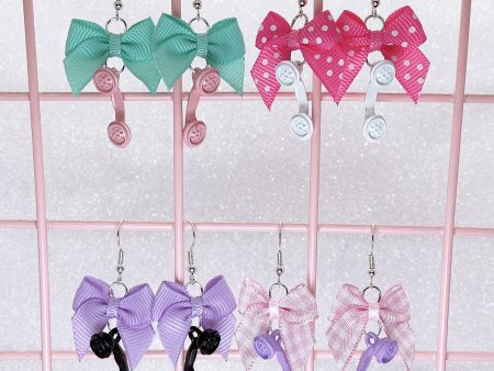 Telephone Earrings (4 Colors) Supply