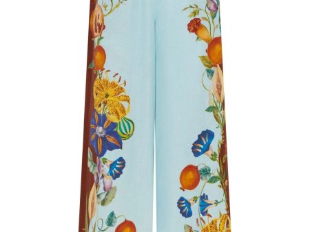 Alemais Dahlia Floral Linen Pant For Discount