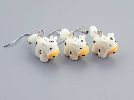 Barnyard Pals: Cow Earrings For Cheap