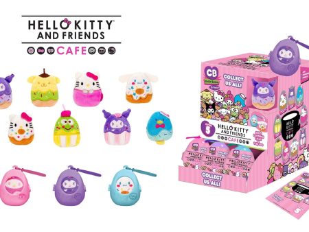 Fiesta: Cutie Beans Sanrio: Hello Kitty Cafe - 1 Blind Plastic Egg with 3.5  Plush Clip Cheap