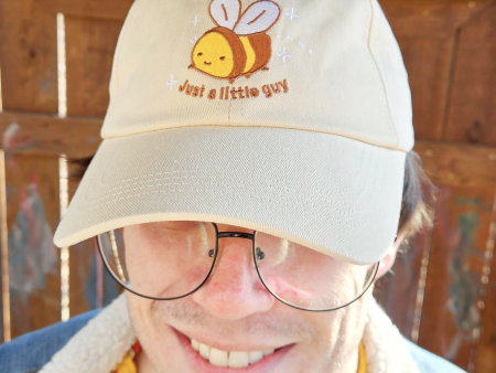 Just a Little Guy Bee - Embroidered Dad Hat Online Hot Sale