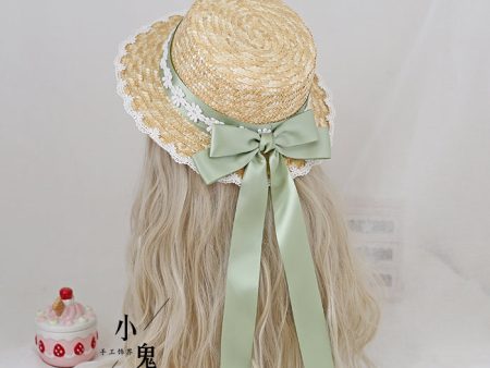 Forest Bow Straw Hat Fashion