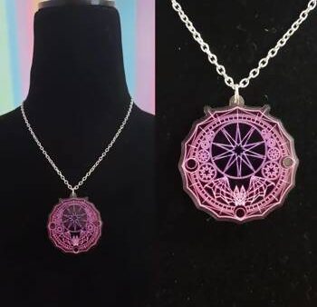 Batgic Circle Necklace Pink Discount