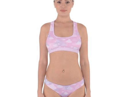 Starcrossed Skies Pink Cross Back Hipster Bikini Swimsuit For Discount