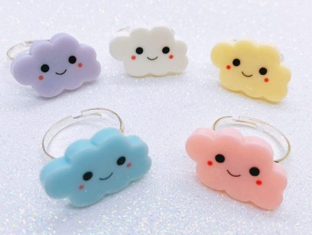 Instant Shipping! Happy Cloud Ring (5 Colors) Online Sale