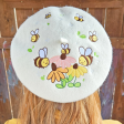 Flowers and Bee Pollinator Garden Embroidered Beret Hot on Sale