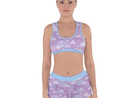 Starcrossed Skies Purple Racerback Bikini Swimsuit on Sale